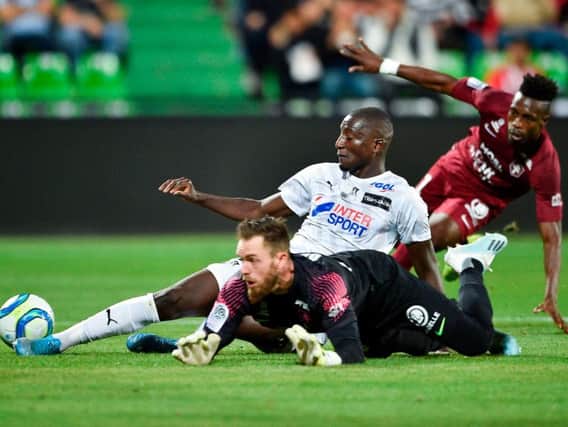 Serhou Guirassy in action for Amiens against Metz