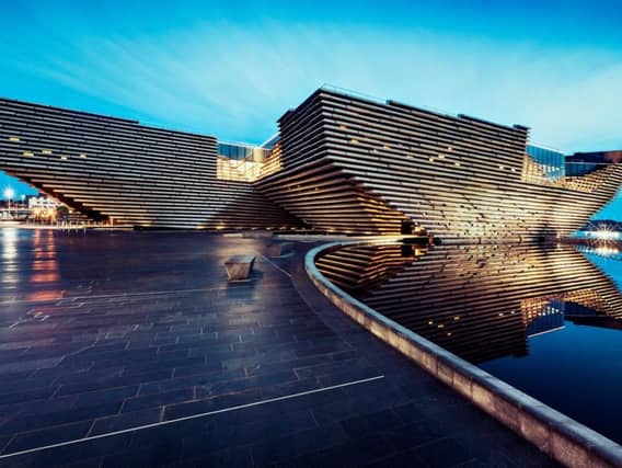 The V&A Dundee (pictured) and the National Museum of Scotland in Edinburgh are two of only three nominations in the UK