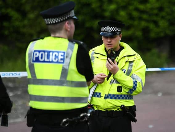 Officers were called to the scene in Rickarton near Stonehaven at around 1.30pm on Thursday.