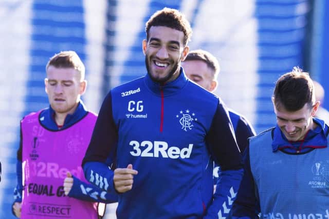 Connor Goldson is pictured during a Rangers training session. Picture: Alan Harvey / SNS