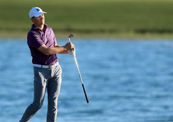Jordan Spieth in action during this week's Hero World Challenge at the Albany resort in Nasaau. Picture: Getty Images