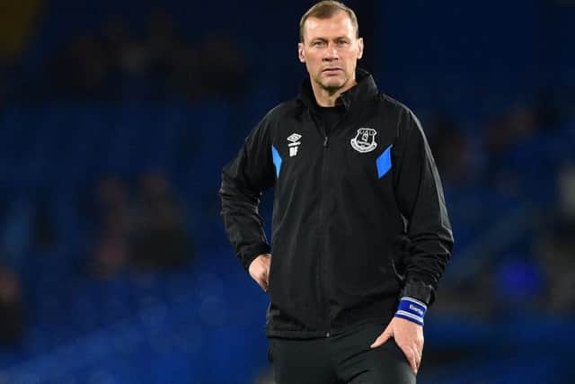 Duncan Ferguson will take charge of Everton for Saturday's game against Chelsea. Picture: Getty Images