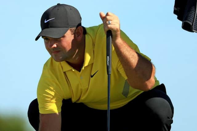 Patrick Reed dropped from one shot to three off the lead after his rules infringement in the Hero World Challenge. Picture: Mike Ehrmann/Getty