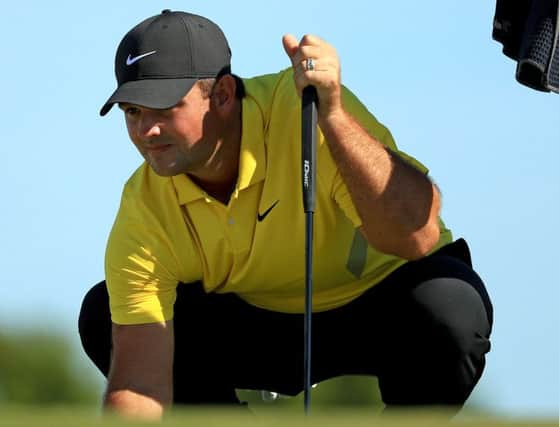 Patrick Reed dropped from one shot to three off the lead after his rules infringement in the Hero World Challenge. Picture: Mike Ehrmann/Getty