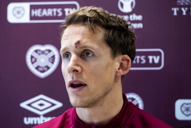 Hearts captain Christophe Berra. Picture: SNS