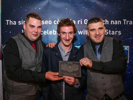 Peat & Diesel were crowned best live act at the Scots Trad Music Awards in Aberdeen. Picture: Paul Campbell.