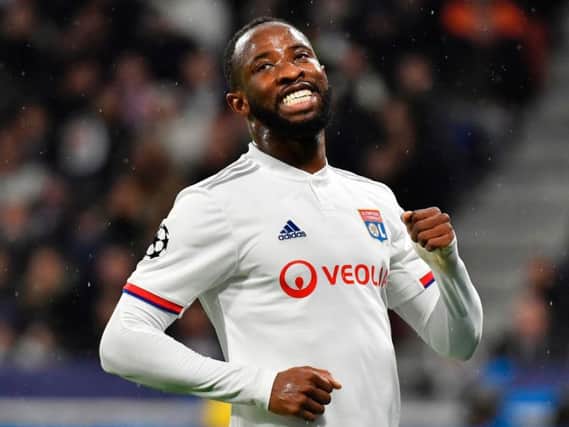 Former Celtic striker Moussa Dembele in action for Lyon