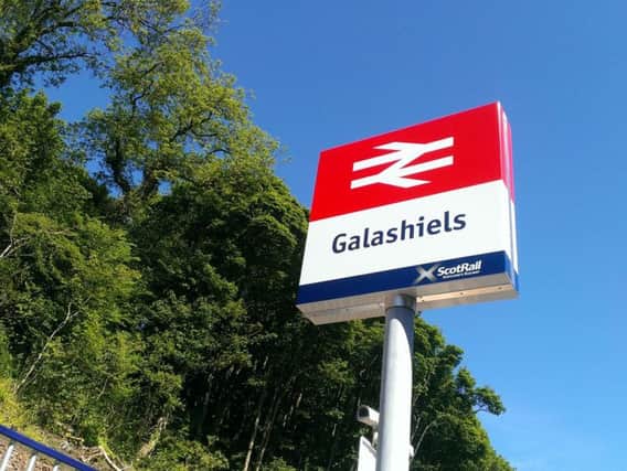 The incident happened at Galashiels station in the Borders at around 8.30pm on Sunday.