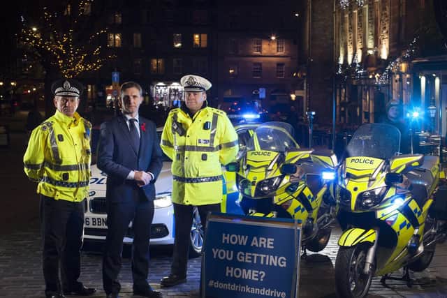 Michael Matheson at the launch of the new drink-drive limit. Picture: PA