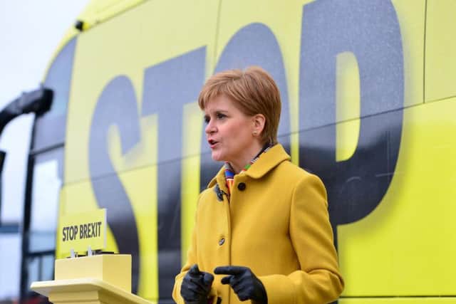Ms Sturgeon said that this election 'won't decide independence', but that it would help to determine whether 'Boris Johnson decides Scotland's future or the people of Scotland do so'.