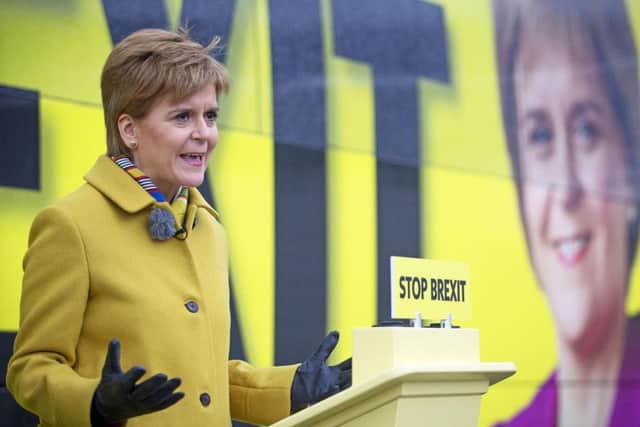 Nicola Sturgeon wants to lock Boris Johnson out of Number 10.