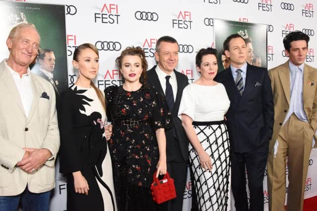 Olivia Colman (third from right) and Helena Bonham Carter (third from left) have both been nominated for Golden Globes for their roles in The Crown