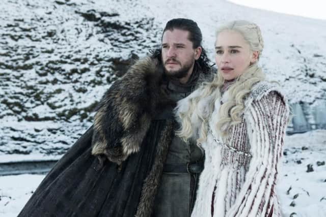 Kit Harington (left) as Jon Snow in fantasy epic Game of Thrones