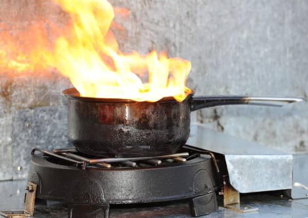 More than 500 accidential house fires were recorded in Scotland last year, with chip pan blazes often too blame