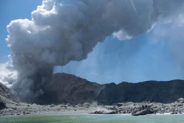 Survivors described how tourists were forced to run into the sea to escape the clouds of thick black ash and scalding vapour. Picture: PA
