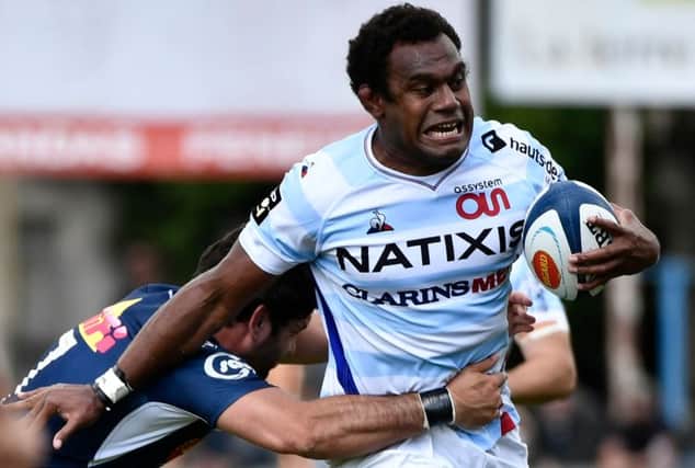 Free agent Leone Nakarawa could rejoin Glasgow after Racing 92 ripped up his contract because of breaches of club discipline. Picture: Thierry Breton/AFP via Getty Images