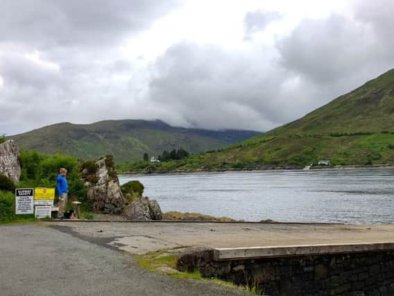 The slipway for the ferry to Kylerhea on the Isle of Skye