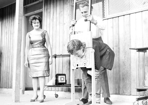 The nation awaits the rolling of political heads as the democratic guillotine falls like the bloody version in the French Revolution (or this joking 1963 recreation at Edinburgh's Inch Park)
