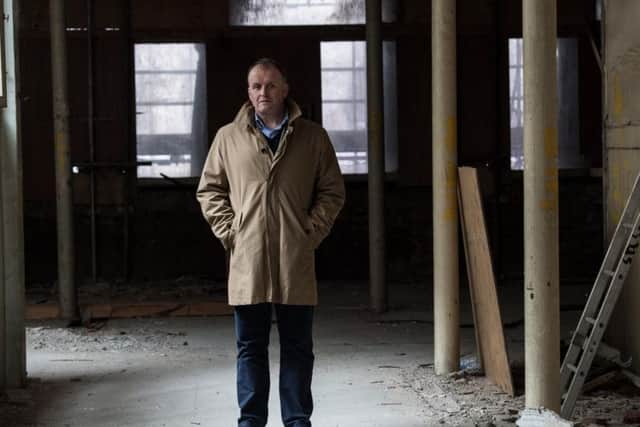 Owner Derek Souter pictured in the vacant building last year. PIC: John Devlin/TSPL.