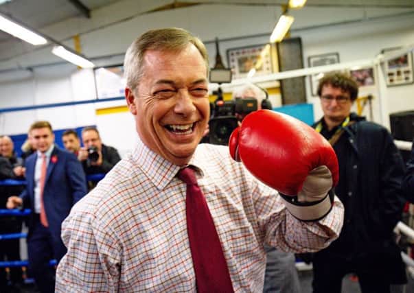 Brexit Party leader Nigel Farage's philosophy may diminish the UK as a player on the world stage (Picture: Jacob King/PA Wire)