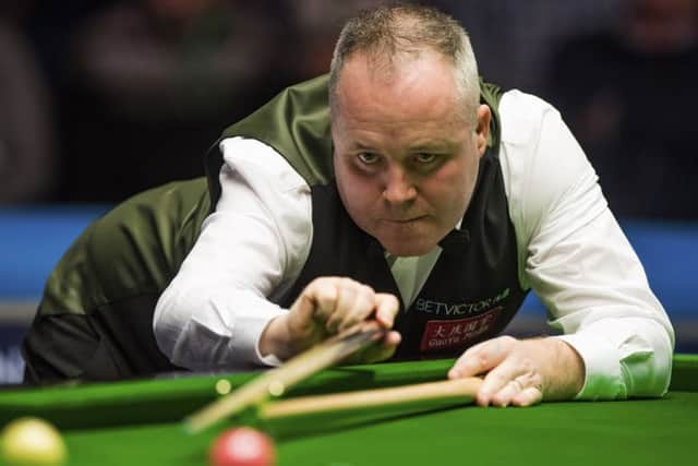 John Higgins overtook fellow Scot Stephen Hendry by recording his 776th century break as he lost to Jack Lisowski in Glasgow. Picture: SNS.