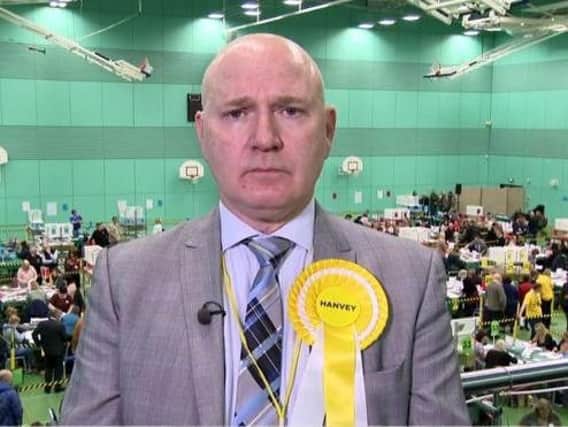 Neale Hanvey was elected despite being dropped by the SNP. Picture BBC