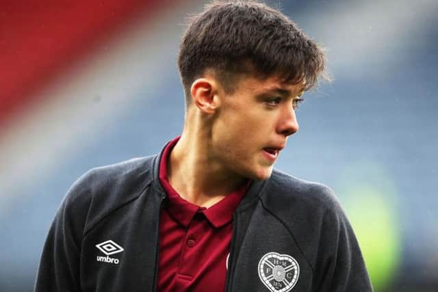 Hearts wonderkid Aaron Hickey could the subject of a great deal of attention come transfer time. Picture:Ian MacNicol (Getty Images)