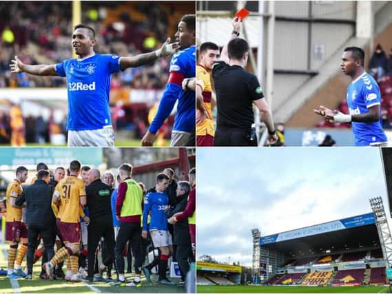 Rangers defeated Motherwell 2-0 but Alfredo Morelos reverted to his old ways after being sent off for celebrating his goal with an offensive gesture