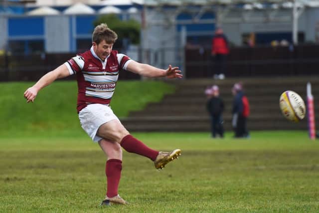 Watsonians skipper Lee Millar kicked 15 points. Picture: Ross MacDonald/SNS/SRU