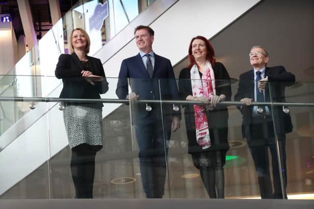 From left: EICC top brass Marion McKean, Marshall Dallas, Amanda Wrathall and Les Florence. Picture: Stewart Attwood.