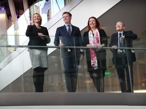 From left: EICC top brass Marion McKean, Marshall Dallas, Amanda Wrathall and Les Florence. Picture: Stewart Attwood.