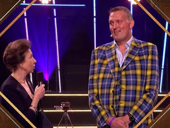 Doddie Weir was presented with the BBC Sports Personality of the Year Helen Rollason Award on Sunday night (BBC)