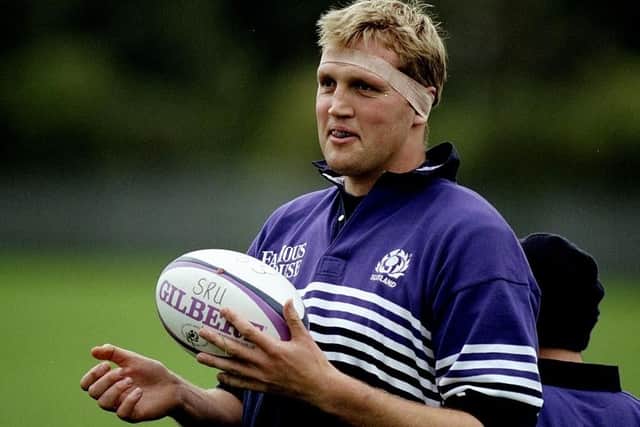 Doddie Weir during a training session at Murrayfield in Edinburgh in 1998 (Picture: David Rogers /Allsport / Getty Images)