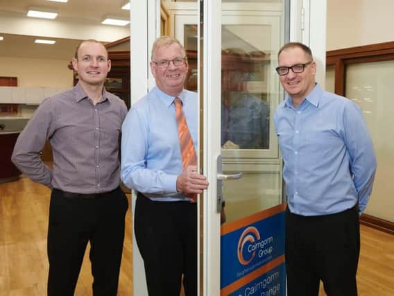Scott, David and Chris Dowling of Cairngorm Windows. Picture: Contributed
