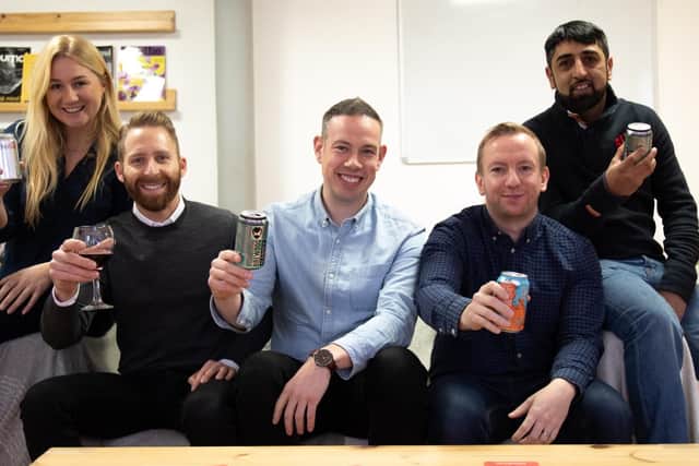 From left: Drinkly's Ailidh Forlan, Glen Stocco, John Robertson, Paul Finlayson and Shabaz Ali. Picture: Contributed