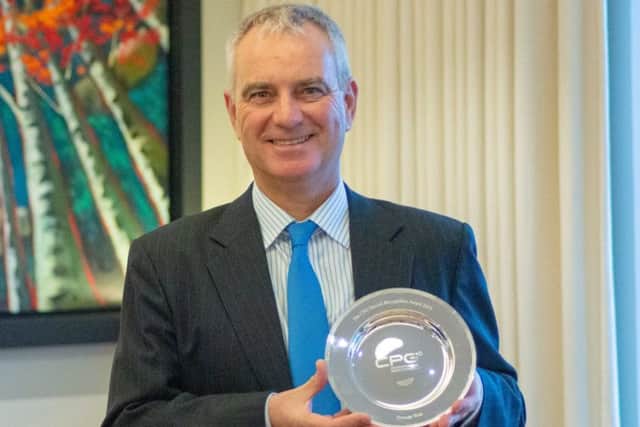 Duncan Weir follows Renton Laidlaw in receiving the Confederation of Professional Golf Special Recognition Award
