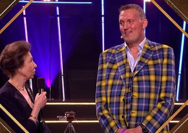 Doddie Weir is presented with the BBC Sports Personality of the Year Helen Rollason Award (BBC)