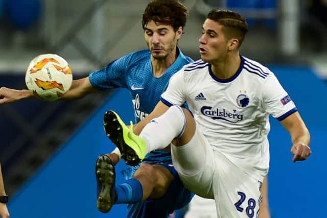 Copenhagens main danger may come from Cypriot striker Pieros Sotiriou, who is their top scorer with 11 goals this season. Picture: AFP/Getty