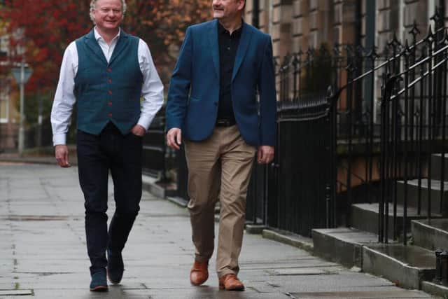 Campbell Fraser (left) and Bob Bazley. Picture: Stewart Attwood.