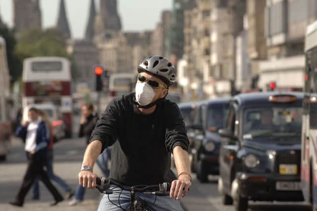 Air pollution on Princes Street in Edinburgh. Picture: JPIMEDIA