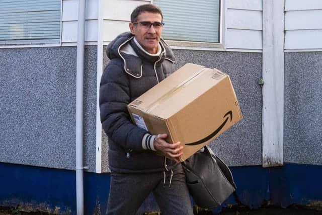 Angelo Alessio leaves Rugby Park after being relieved of his position as Kilmarnock manager. Picture: Alan Harvey/SNS