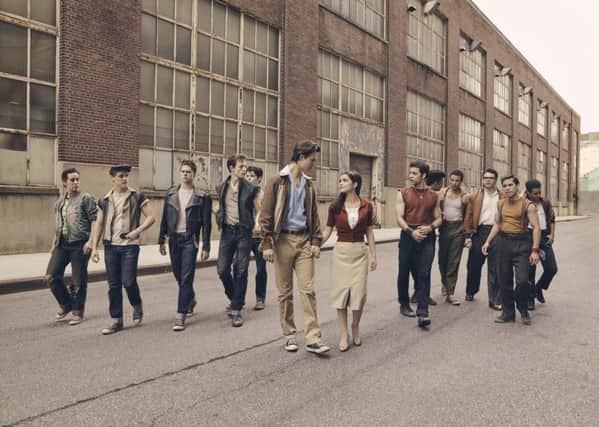 The cast of Steven Spielberg's West Side Story, with Ansel Elgort as Tony and Rachel Zegler as Maria PIC: Ramona Rosales