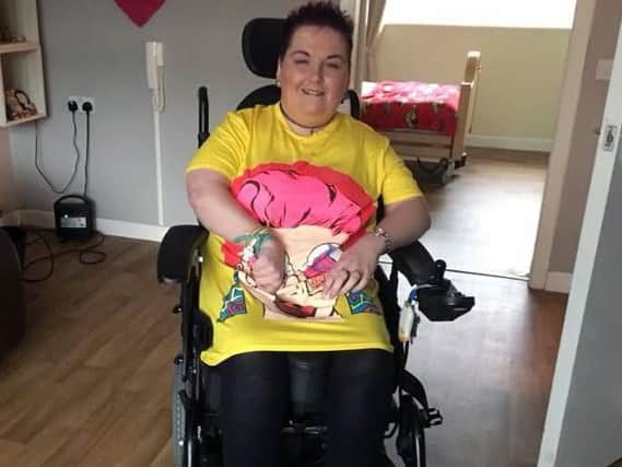Danielle from Irvine is among rail passengers reliant on step-free stations. Picture: Leonard Cheshire