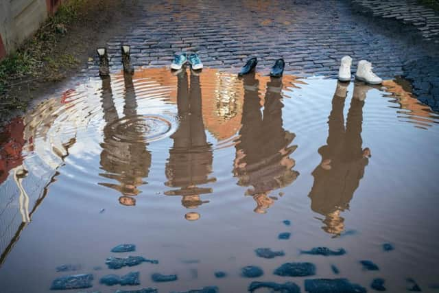 Reflections in water were among the effects used to create images for the exhibition.