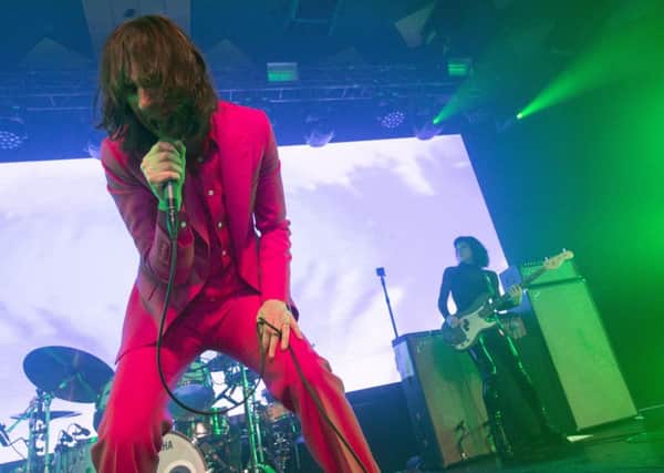 Bobby Gillespie and Simone Butler of 
Primal Scream in concert at The Barrowland Picture:  Andrew MacColl/Shutterstock