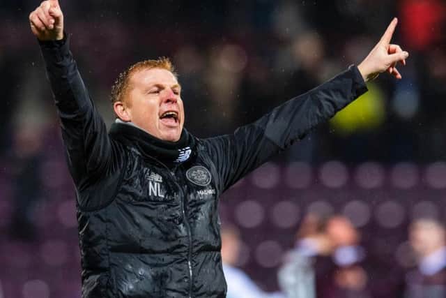 Delighted: Celtic boss Neil Lennon