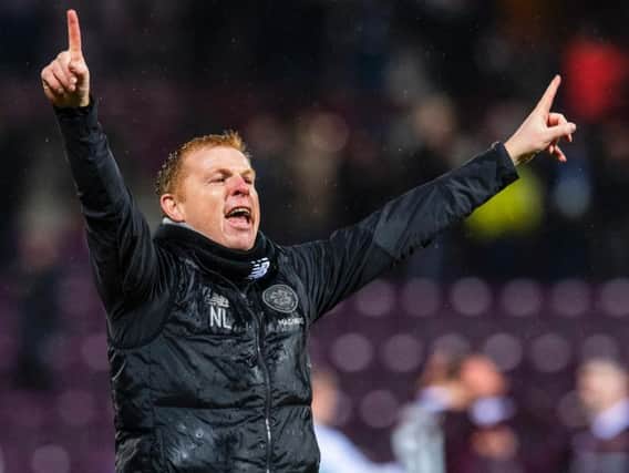 Delighted: Celtic boss Neil Lennon