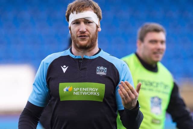 Glasgow Warriors flanker Rob Harley in training. Picture: Ross MacDonald/SNS/SRU