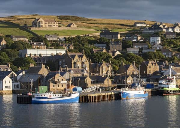 Stromness on Orkney, where the population is projected to decrease by 2.2 per cent by 2041