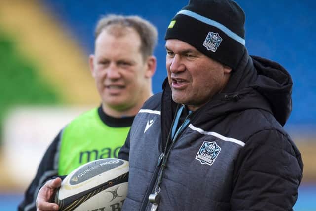 Dave Rennie, supervising training ahead of the 1872 Cup clash, says Glasgow must be more clinical than in last weeks defeat. Picture: SNS/SRU.